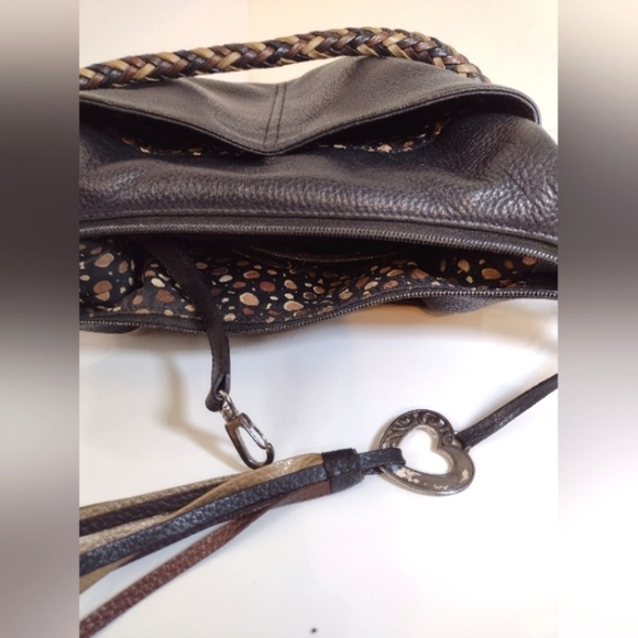 Brighton black pebble leather boho bag - Picture 9 of 10